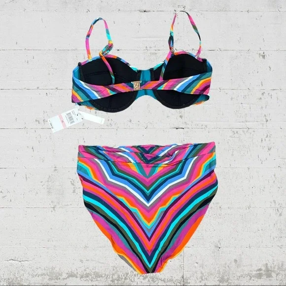 NWT Trina Turk Louvre Swimsuit Bikini Set Size 10 - Picture 7 of 14